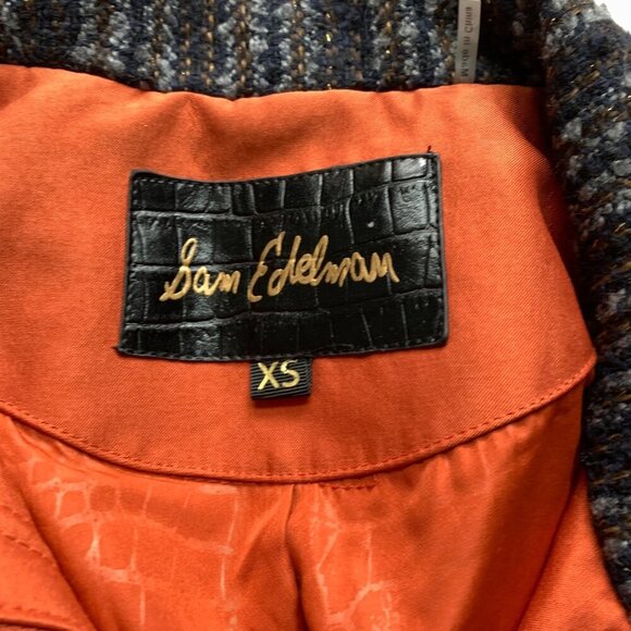 Sam Edelman Orange Fall Coat Belted Size XS - Picture 4 of 5